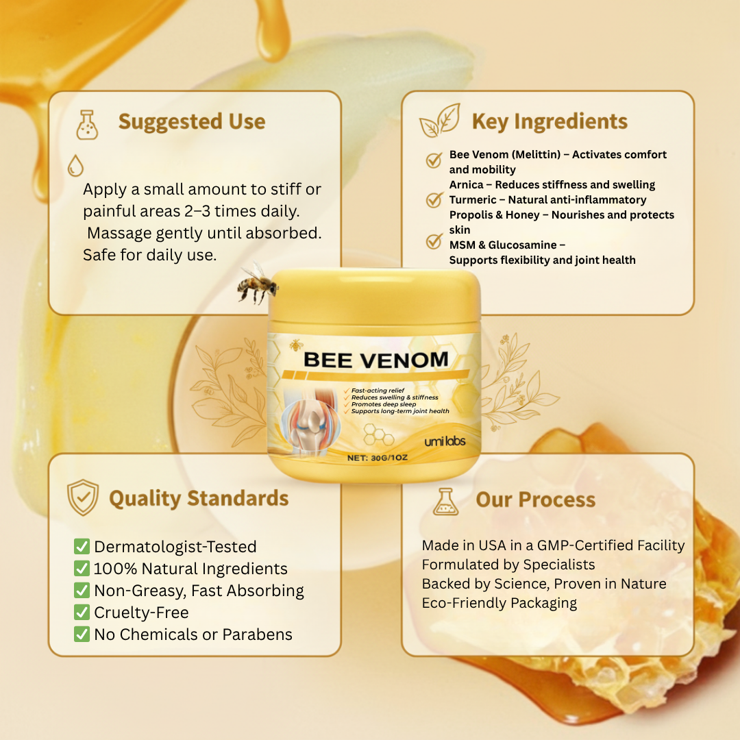 Bee Venom Joint Pain Relief Cream